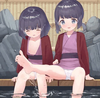 足湯パンチラ