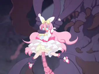 【GIFアニメ】魔法少女ヒロインピンチ