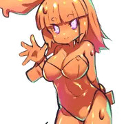 バニーモン娘　オレンジスライム、リザードマン