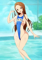 カットスク水を着る伊織ちゃん♪