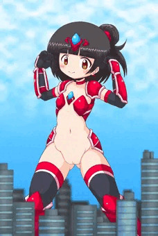 超学生マイティロリータ・中谷育ちゃん（ワレメ丸見えJS巨大ヒロイン）