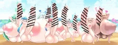 うちよそふたなりビーチ　全員集合