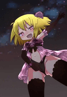 ひらひらな夜衣装のルーミア