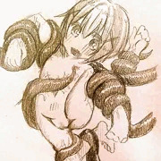 触手に絡まれるリロちゃん