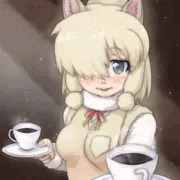 これにぇ珍しい珈琲でぇコピルアクってゆうんだってぇ