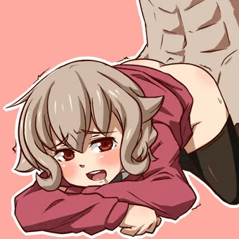 バックで突かれてるアトラちゃん