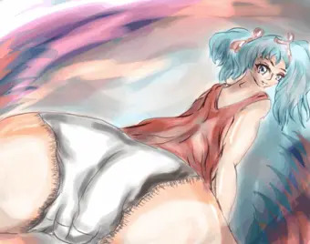 ガンダム クェスショートパンツ尻その２。