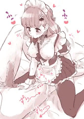 メイド服で朝のがんばり体操50往復。がんばり+2点