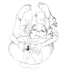 おしっこの通り道の裏側がまだヒクヒクしているでありますっ(差分)