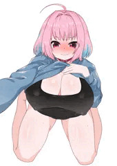 襟ぐりが広いタイプのヒートテックがエロすぎるりあむの自撮り