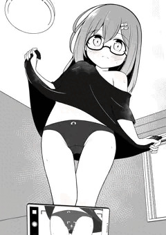 ぱんつの絵を描くために自分をモデルにする秋乃楓ちゃん