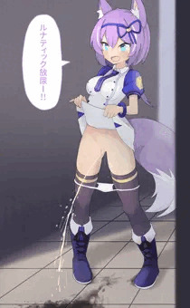 立ちションするルフユちゃん(Pixivリクエスト)