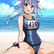 イクちゃん爆乳スク水