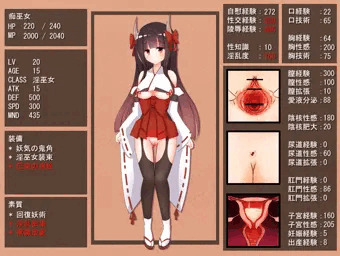 痴巫女ステータス