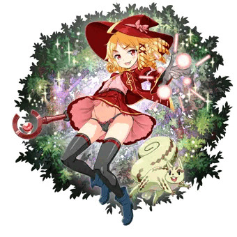 スカートが翻りチラリと映るパンツの魔法