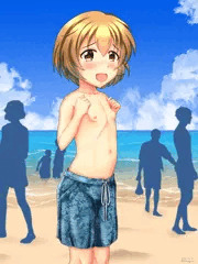 男水着チャレンジ小春ちゃん