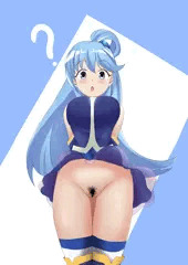 ノーパンといったらアクア様　差分(陰毛あり・なし)