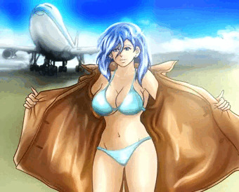 下着姿で迎える冴子②