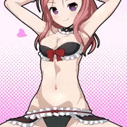 メイド水着の久