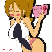 【Illustrator】先生が水着になってえっちな本を朗読♡