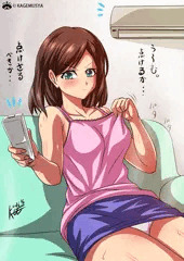 エアコン点けるかどうか、迷いながら落描き。