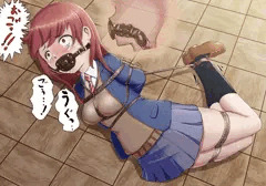 ペニスギャグ＋ホッグタイ