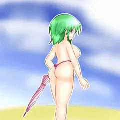 ビーチでトップレスゆうかりん