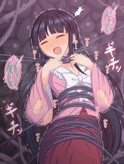 [skeb]輝夜触手首絞め