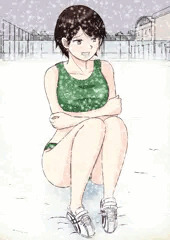 Skebでご依頼いただいたイラスト 真冬の陸上女子