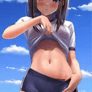 ちょっと鍛えたお腹見て～
