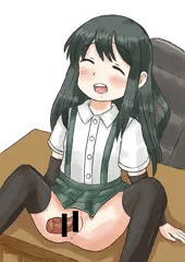 朝潮ちゃんと執務室で……