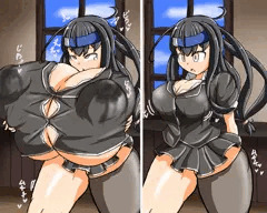 初霜ちゃん洗脳膨乳
