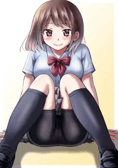 制服スパッツのJK