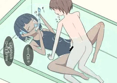 シュノーケル娘とお風呂で
