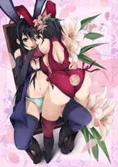 two girls one chair