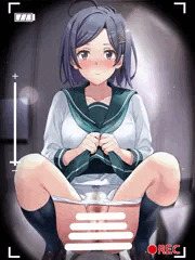 リク絵　（比企谷小町トイレ盗撮）
