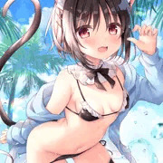 メイド水着な看板娘