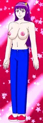 青ズボン姿の麻宮アテナ