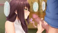 J●に見られながら手コキ＆フェラ
