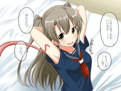 触手でわきくすぐり