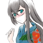 大淀さん浴衣落描き