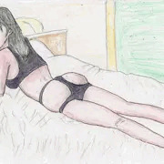 眠れる脚の長い女の子