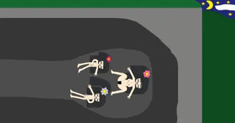 野生の母娘の睡眠