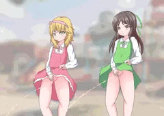 ももあり立ちション