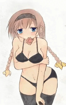 咥えゴム照月さん。