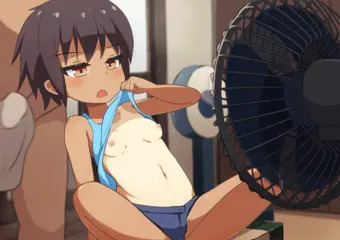 銭湯のせんぷうきを独占するいろいろ無知なロリ