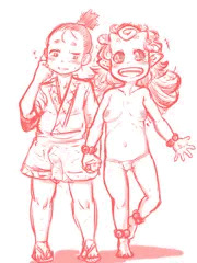 仲良し2人…と