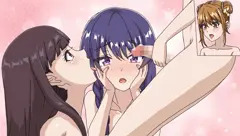 ふたなり美奈子のオナニーを見学する咲、ぶっかけ待ち加奈子
