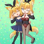 ほっぺハートバニー２ショット