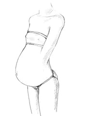 少女妊婦らくがき